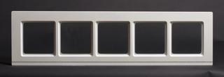 Dekorfönster Kombi utvändigt  överljus 790x240mm vit enkelglas, spröjs
